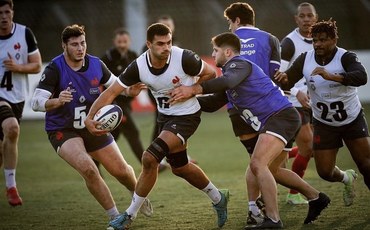 Dylan Cretin avec les Bleus